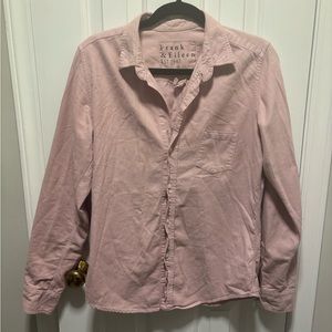 Frank & Eileen dusty pink flannel shirt. Barry style Size M
